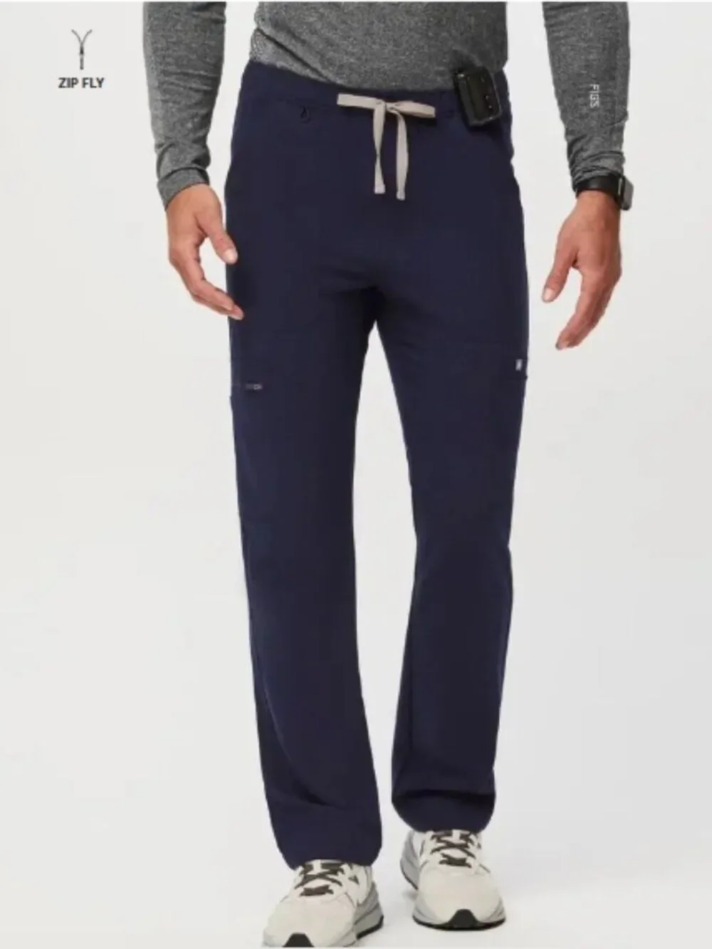EUC FIGS Men's Cairo Cargo Scrub Pants Navy Size XXL/S
